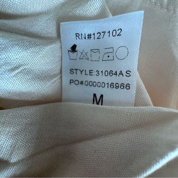 Altar'd State Open Back Tiered Peasant Mini Dress Cream Long Sleeve SZ M - Picture 10 of 11